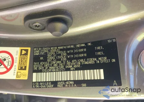 2019 Toyota Highlander Xle from USA, damaged, VIN 5TDJZRFH8KS623121